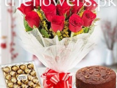 Long Stem Red Roses | Ferrero Rocher