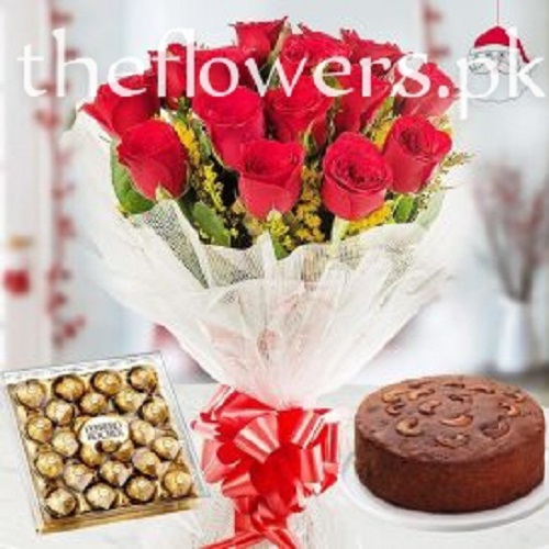 Long Stem Red Roses | Ferrero Rocher