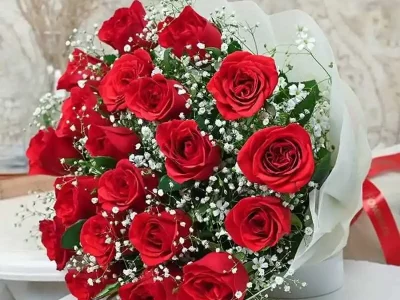 Innocent Red Love Flowers - Theflowers.pk