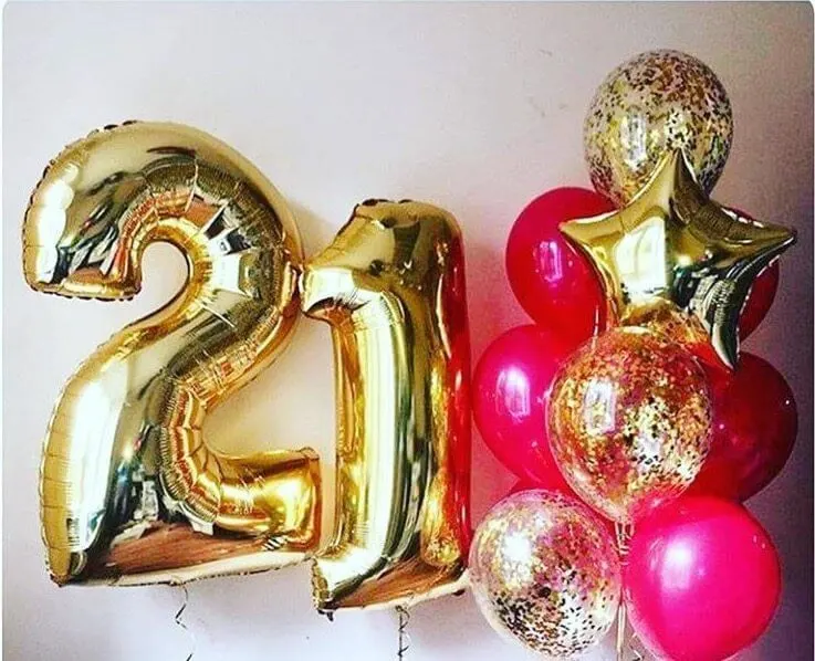 Inflating Number Foil Balloons Plus Helium Filled Foils And Standard Ones - Theflowers.pk Pakistan