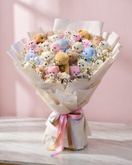 Home 11 teddy bear bouquet - theflowers.pk