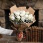 white roses bouquet - theflowers.pk